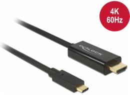 Delock - Externí video adaptér - Parade PS176 - USB-C - HDMI - černá