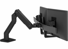 Ergotron HX - Montážní sada (rukojeť, kloubové rameno, svorka k montáži na stůl, úchyt průchodky, 2 čepy, montážní materiál, nástavec, oblouk se závěsem) - pro 2 monitory - matná čerň - velikost obraz
