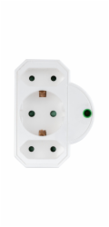 REV Steckdosenadapter 3-fach mit Überspannungsschutz, weiß