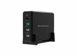 Conceptronic OZUL01B 4-Port 65W USB-PD Charger