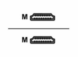 Delock High Speed HDMI with Ethernet - Kabel HDMI s ethernetem - HDMI s piny (male) do HDMI s piny (male) - 5 m - 90° konektor
