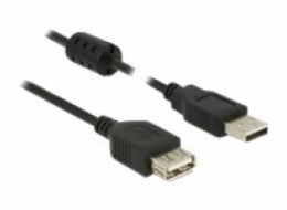 Delock - Prodlužovací šňůra USB - USB (M) do USB (F) - USB 2.0 - 3 m - černá