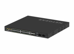 NETGEAR AV Line M4250-26G4F-PoE++ - Přepínač - L3 - řízený - 24 x 10/100/1000 (PoE++) + 2 x 10/100/1000 + 4 x 1000Base-X SFP - proudění vzduchu ze strany na stranu - Lze montovat do rozvaděče - PoE++ 