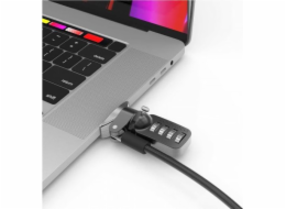 Compulocks Ledge Lock Adapter for MacBook Pro 16" (2019) with Combination Cable Lock - Nástavec zámku bezpečnostního slotu - stříbrná - s číselný kabelový zámek - pro Apple MacBook Pro 16" (Late 2019)