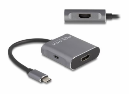 Delock - Rozdelovac video / audio - 1 x USB-C + 2 x HDMI - desktop