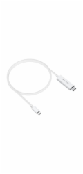 HyperDrive - Kabel adaptéru - USB-C s piny (male) do HDMI s piny (male) - 2.5 m - bílá - podpora 4K60Hz, podpora režimu DP Alt