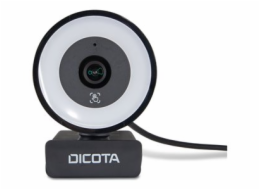 DICOTA Ringlight - Webkamera - barevný - 5 Mpix - 2592 x 1944 - audio - USB 2.0