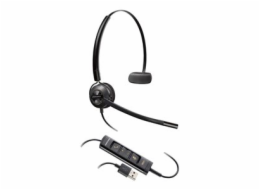 Poly EncorePro 545 - EncorePro 500 series - náhlavní souprava - náhlavní - upravitelná - kabelové - USB-A - černá - Certified for Skype for Business