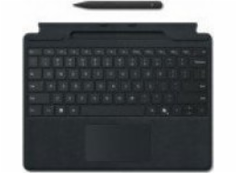 Microsoft Surface Pro Keyboard - Klávesnice - s trackpad, akcelerometr, zásobník pro nabíjení a skladování Surface Slim Pen 2 - QWERTY - anglická - černá - s Slim Pen 2 - pro Surface Pro 8, Pro 9, Pro