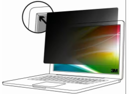 3M Bright Screen Privacy Filter - Filtr pro zvýšení soukromí k notebooku - lepicí - 16.2" - černá