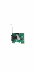 Delock PCI Express Card to 1 x Serial RS-232 - Sériový adaptér - PCIe 2.0 nízký profil - RS-232 x 1 - zelená