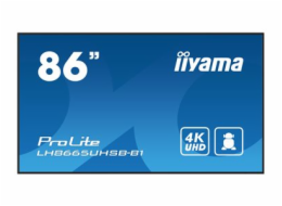 iiyama ProLite LH8665UHSB-B1 - 86" Třída úhlopříčky displej LCD s LED podsvícením - digital signage - Android - 4K UHD (2160p) 3840 x 2160 - černá