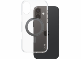 CARE by PanzerGlass - Zadní kryt pro mobilní telefon - kompatibilita s MagSafe - recyklovaný plast - průhledná, černá - pro Apple iPhone 16 Plus