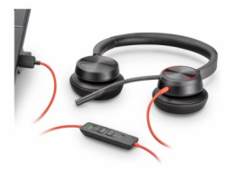 Poly Blackwire C5220 - Blackwire 5200 series - náhlavní souprava - náhlavní - kabelové - USB-A, 3.5 mm jack - černá - certifikováno pro Microsoft Teams, Certified for Skype for Business, Certifikováno
