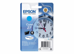 Epson 27 - 3.6 ml - azurová - originální - blistr s RF / akustickým alarmem - inkoustová cartridge - pro WorkForce WF-3620, WF-3640, WF-7110, WF-7610, WF-7620, WF-7715, WF-7720