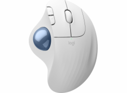 Logitech Ergo Series ERGO M575S - Kulový ovládač - ergonomický - optický - 5 tlačítka - bezdrátový - Bluetooth, 2.4 GHz - USB přijímač Logitech Logi Bolt - krémová