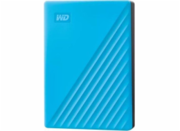 WD My Passport WDBR9S0060BBL - Pevný disk - šifrovaný - 6 TB - externí (přenosný) - USB 3.2 Gen 1 - AES 256 bitů - sky