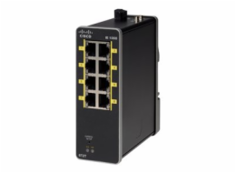 Cisco Industrial Ethernet 1000 Series - Přepínač - řízený - 2 x 10/100 (uplink) + 6 x 10/100 (downlink) - lze montovat na konzolu DIN - DC power