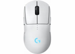 Logitech G PRO 2 - Myš - hraní - pravák a levák - optický - 8 tlačítka - bezdrátový, kabelové - 2.4 GHz, USB - přijímač USB Logitech LIGHTSPEED - bílá