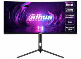Dahua LM30-E330CA - LED monitor - hraní her - zakřivená - 30" - 2560 x 1080 WFHD @ 200 Hz - VA - 250 cd/m2 - 3000:1 - 1 ms - 2xHDMI, 2xDisplayPort