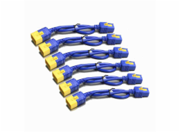APC Power Cord Kit (6 ea), Locking, C19 to C20, 1.8m, Blue APC Power Cord Kit (6 ea), Locking, C19 to C20, 1.8m, Blue