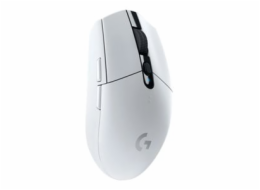 Logitech G G305 - Myš - optický - 6 tlačítka - bezdrátový - 2.4 GHz - bezdrátový přijímač USB - bílá
