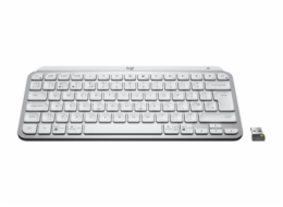 Logitech MX Keys Mini for Business - Klávesnice - podsvícená - bezdrátový - Bluetooth LE - QWERTY - Mezinárodní angličtina - bledě šedá