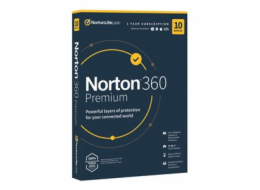Norton 360 Premium - Pro Tech Data - licence na předplatné (1 rok) - 10 zařízení, cloudové úložiště 75 GB - stažení - ESD - Win, Android, iOS, Mac - Střední Evropa, Česká republika