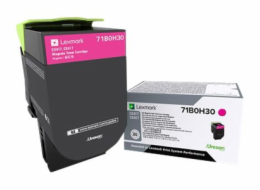 Lexmark X417 - Vysoká výtěžnost - purpurová - originální - kazeta s barvivem LCCP - pro Lexmark CS417dn, CS517de, CX417de, CX517de