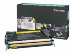 Lexmark - Vysoká výtěžnost - žlutá - originální - kazeta s barvivem LRP - pro Lexmark CS736dn, CS748de