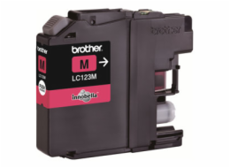Brother LC123M - Vysoká výtěžnost - purpurová - originální - blistr - inkoustová cartridge - pro Brother DCP-J100, J105, J132, J4110, J552, J752, MFC-J6720, J6920, J870