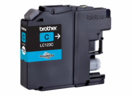 Brother LC123C - Vysoká výtěžnost - azurová - originální - blistr - inkoustová cartridge - pro Brother DCP-J132, J152, J172, J552, J752, MFC-J245, J470, J650, J6520, J6720, J6920, J870