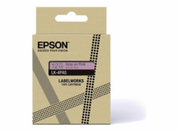 Epson LabelWorks LK-4PAS - Světlá růžová/šedá - Role (1,2 cm) 1 kazeta/y páska - pro LabelWorks LW-C410, LW-C610