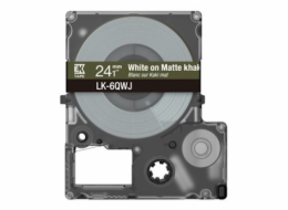 Epson Matte Khaki/White 24mm LK-6QWJ, C53S672090