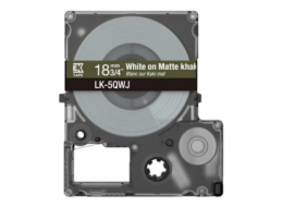 Epson Matte Khaki/White 18mm LK-5QWJ, C53S672089