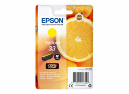 Epson 33 - 4.5 ml - žlutá - originální - blistr s RF / akustickým alarmem - inkoustová cartridge - pro Expression Home XP-635, 830; Expression Premium XP-530, 540, 630, 635, 640, 645, 830, 900
