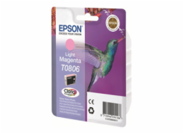 Epson T0806 - Světlá fialová - originální - blistr s RF / akustickým alarmem - inkoustová cartridge - pro Stylus Photo P50, PX650, PX660, PX700, PX710, PX720, PX730, PX800, PX810, PX820, PX830
