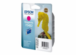 Epson T0483 - 13 ml - purpurová - originální - blistr s RF / akustickým alarmem - inkoustová cartridge - pro Stylus DX3800; Stylus Photo R200, R220, R300, R320, R340, RX500, RX600, RX620, RX640