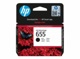HP 655 - 14 ml - černá - originální - Ink Advantage - inkoustová cartridge - pro Deskjet Ink Advantage 3525, Ink Advantage 46XX, Ink Advantage 5525, Ink Advantage 6525