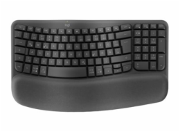 Logitech Ergo Series - Klávesnice - bezdrátový - 2.4 GHz, Bluetooth LE - QWERTZ - německá - grafit