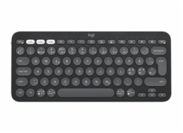 Logitech Pebble Keys 2 K380s - Klávesnice - bezdrátový - Bluetooth LE - QWERTY - Skandinávské (dánština/finština/norština/švédština) - tonal graphite
