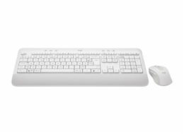Logitech Signature MK650 Combo for Business - Klávesnice a sada myši - bezdrátový - Bluetooth LE - AZERTY - francouzská - bělavá