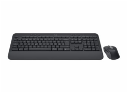 Logitech Signature MK650 Combo for Business - Klávesnice a sada myši - bezdrátový - Bluetooth LE - QWERTY - Skandinávské (dánština/finština/norština/švédština) - grafit