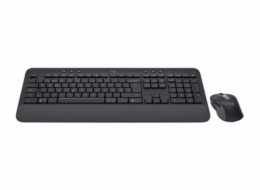 Logitech Signature MK650 Combo for Business - Klávesnice a sada myši - bezdrátový - Bluetooth LE - QWERTY - britská - grafit