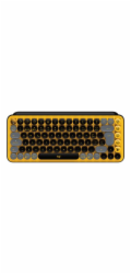 Logitech POP Keys - Klávesnice - bezdrátový - Bluetooth 5.1, Bluetooth LE - QWERTY - portugalská - klávesový spínač: Brown Tactile - blast