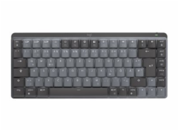Logitech Master Series MX Mechanical Mini - Klávesnice - podsvícená - bezdrátový - Bluetooth LE - QWERTZ - německá - klávesový spínač: Clicky - grafit