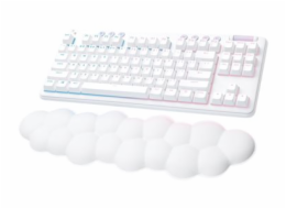 Logitech G G715 - Klávesnice - bez numerické klávesnice - podsvícení - bezdrátový - Bluetooth, 2.4 GHz - AZERTY - francouzská - klávesový spínač: Tactile - bílá