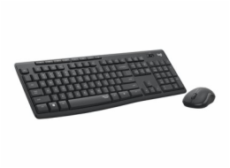 Logitech MK295 Silent - Klávesnice a sada myši - bezdrátový - 2.4 GHz - portugalská - grafit