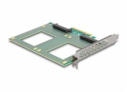 Delock - Radic úložište - rozdvojení, 144 x 122 mm - U.2 NVMe - PCIe 4.0 x8