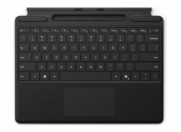 Microsoft Surface Pro Keyboard - Klávesnice - s trackpad, akcelerometr, zásobník pro nabíjení a skladování Surface Slim Pen 2 - QWERTY - Mezinárodní angličtina - černá